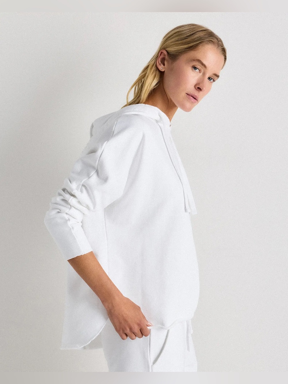 Quince Organic French Terry Hoodie – Oversized Relaxed Fit | 100% Organic Cotton